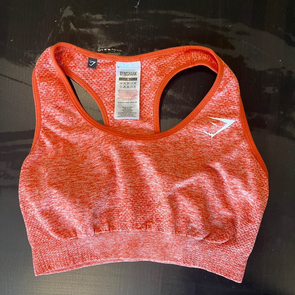 Gymshark Vital Seamless Orange Sports Bra